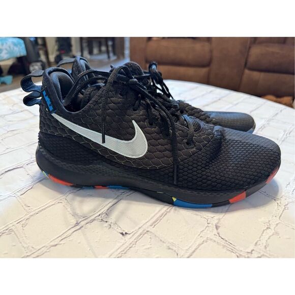 Nike Men's Size 12 Lebron James Witness Athletic Shoe Black Multi Sneaker Gym - Picture 8 of 14